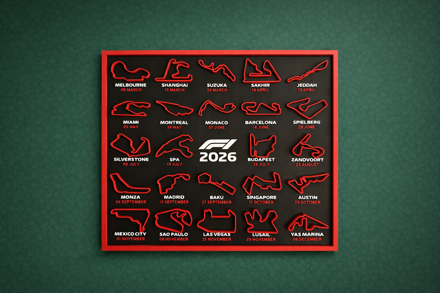 F1 Calendar