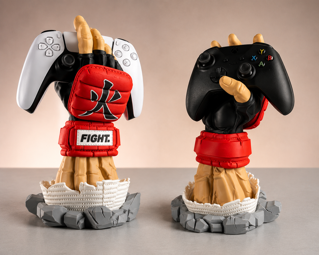 Gaming Controller Holder Stand | Anime Inspired 3D Printed Desk Organizer | Compatible with PS5, PS4, Xbox Series X/S, Xbox One & Most Gaming Controllers | Gift for Gamers
