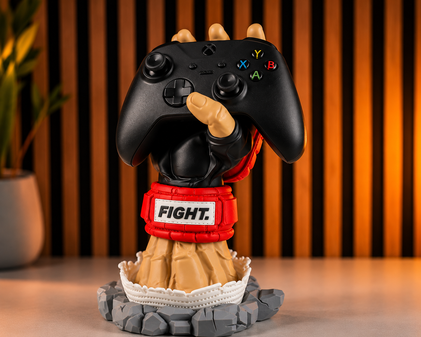 Gaming Controller Holder Stand | Anime Inspired 3D Printed Desk Organizer | Compatible with PS5, PS4, Xbox Series X/S, Xbox One & Most Gaming Controllers | Gift for Gamers