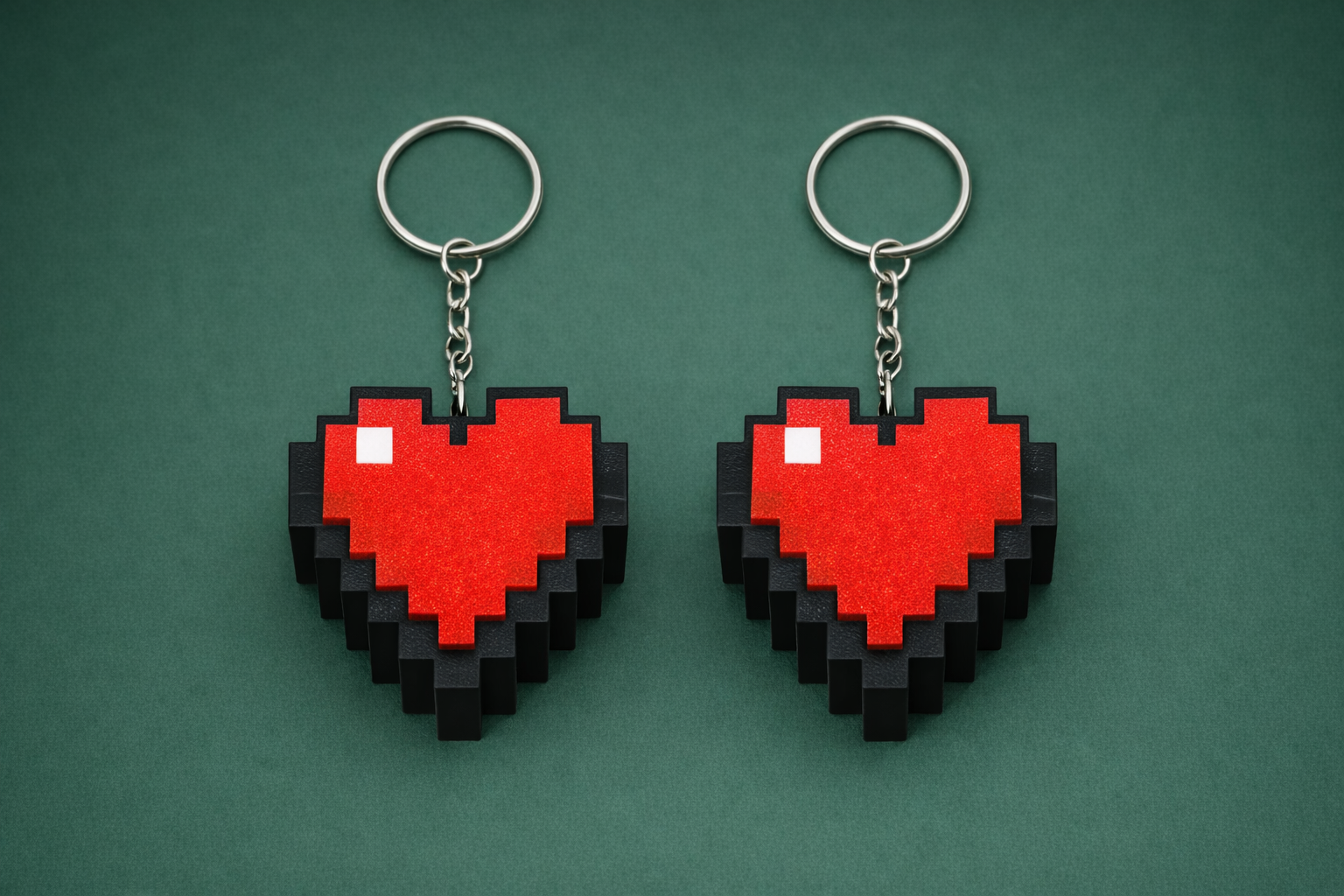 Heart Clicker Keychain