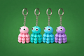 Octopus keychain- Set of 4