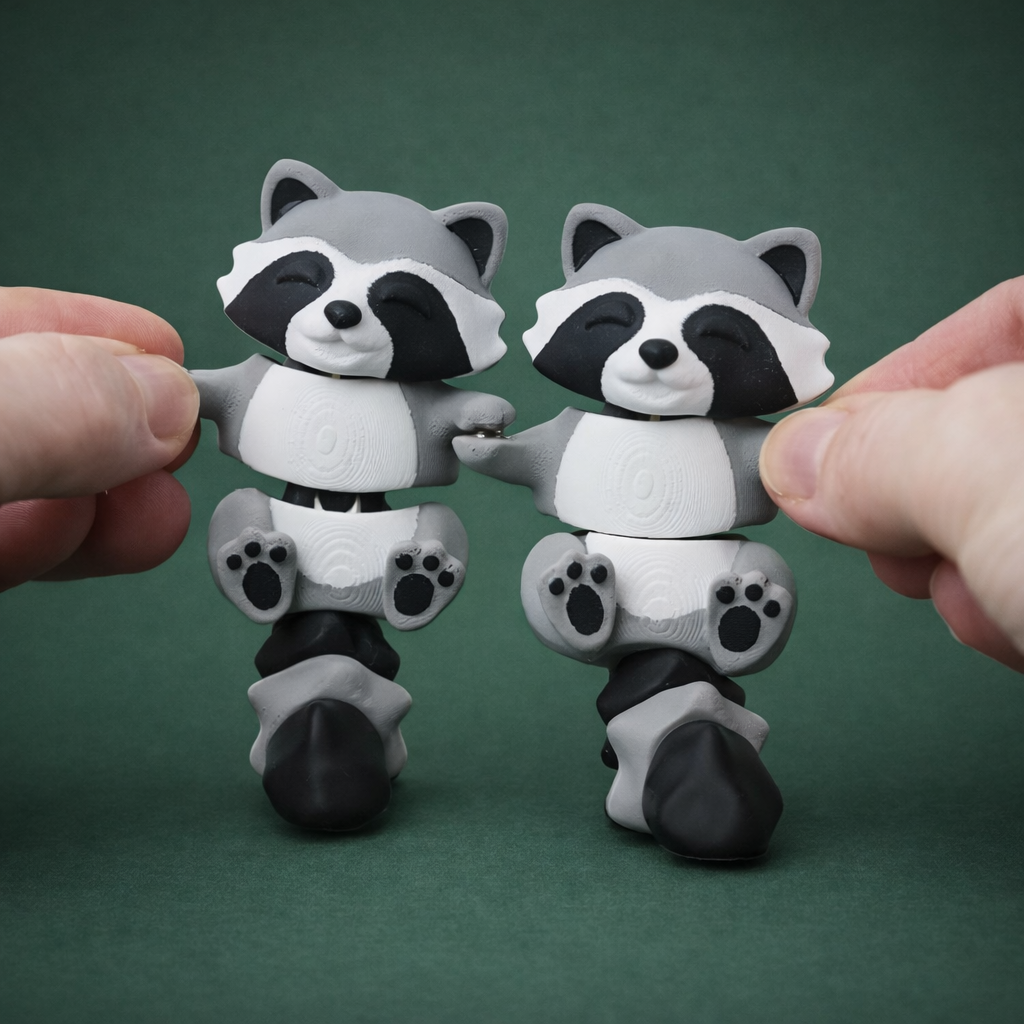 Racoon Keychain